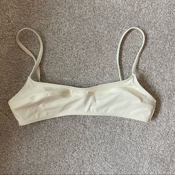 Solid & Striped Elsa White Bikini Top - Picture 2 of 3